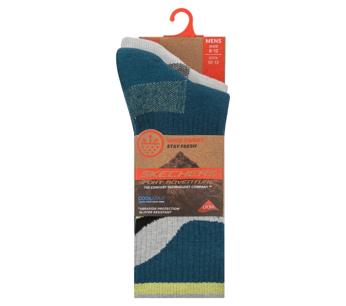 2 Pack Men's Crew Trail Socks - Image 2