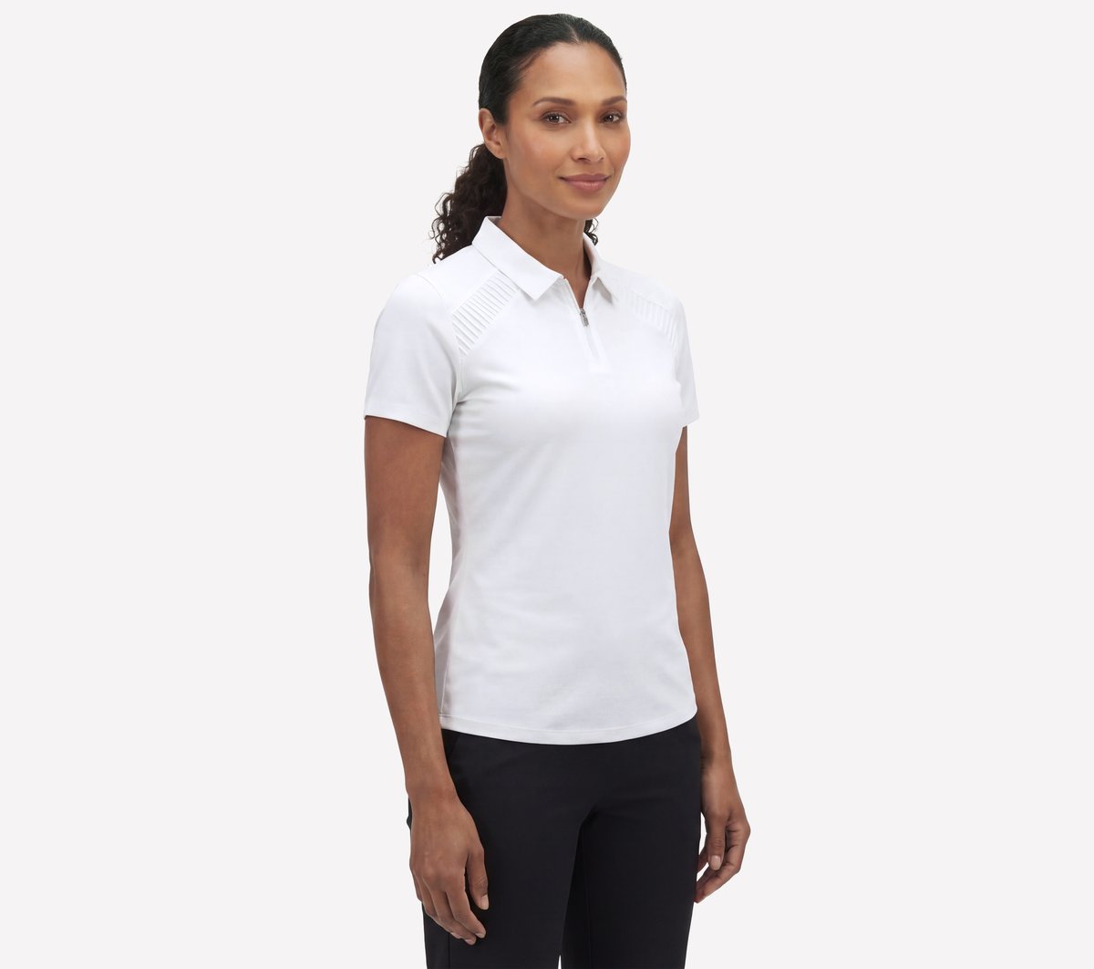 GO GOLF Short Sleeve Birdie Zip Front Polo - Image 3