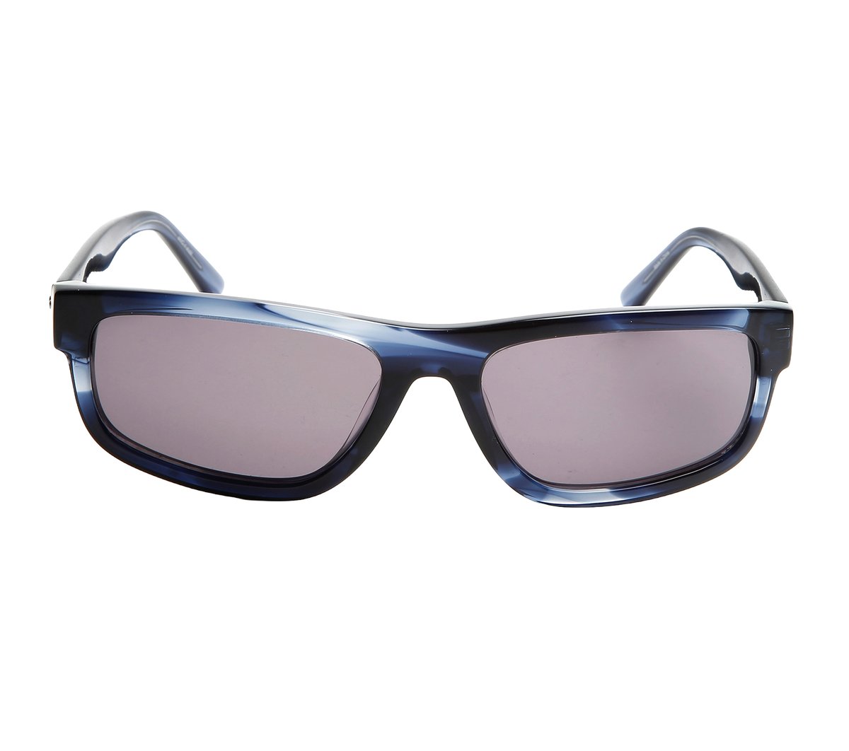 Elevated Rectangle Shiny Horn Sunglasses - Image 2