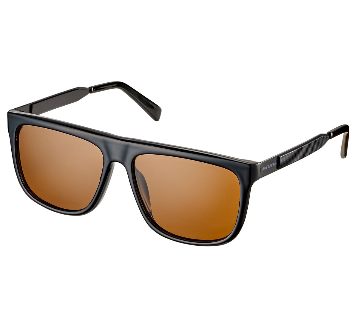 Square Hardware Shiny Lens Sunglasses