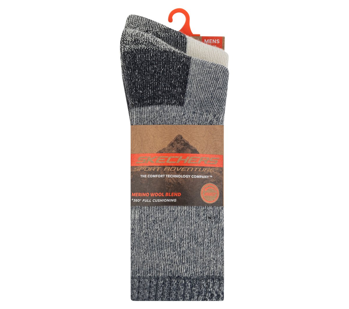 2 Pack Men's Crew Wool Socks - Image 2