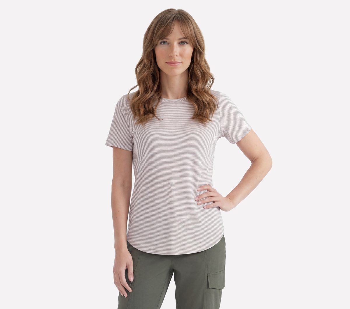 GO DRI Swift Stripe Tunic Tee
