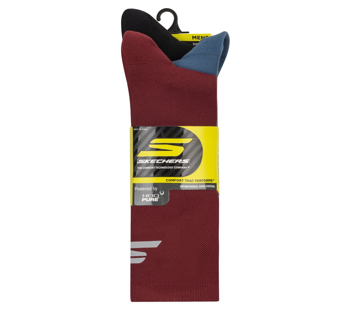 3 Pack Men's Reflective Performance Half Terry Crew Socks - Image 2