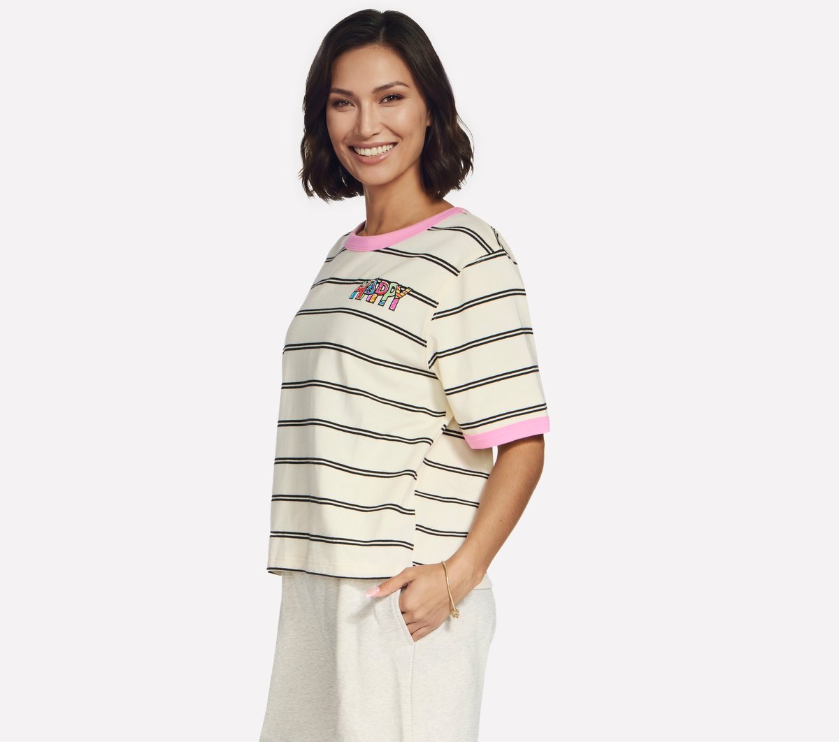 Britto: Hearts Striped Ringer Tee - Image 3