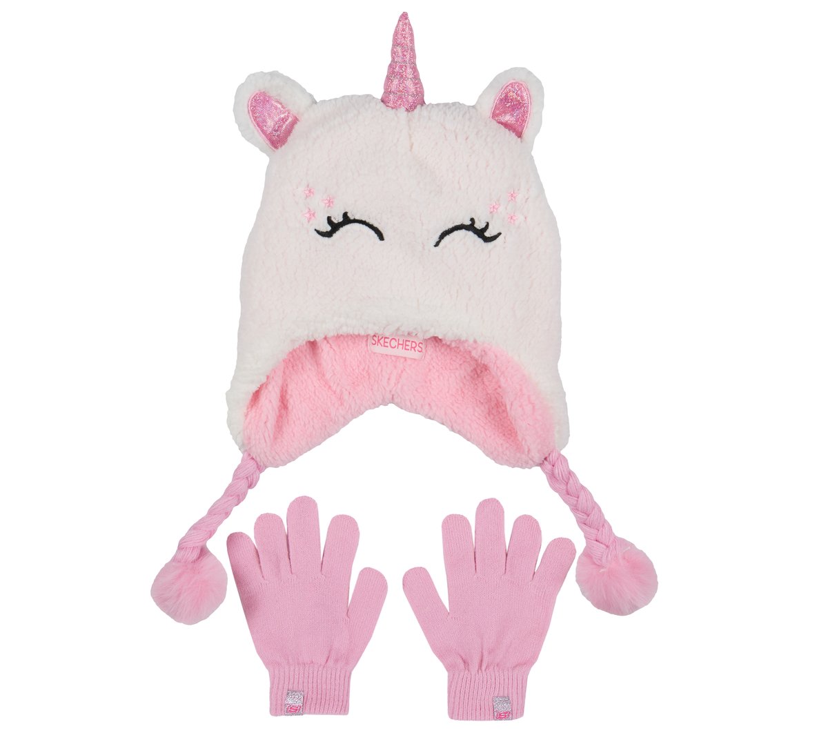 Sherpa Unicorn Hat and Glove Set