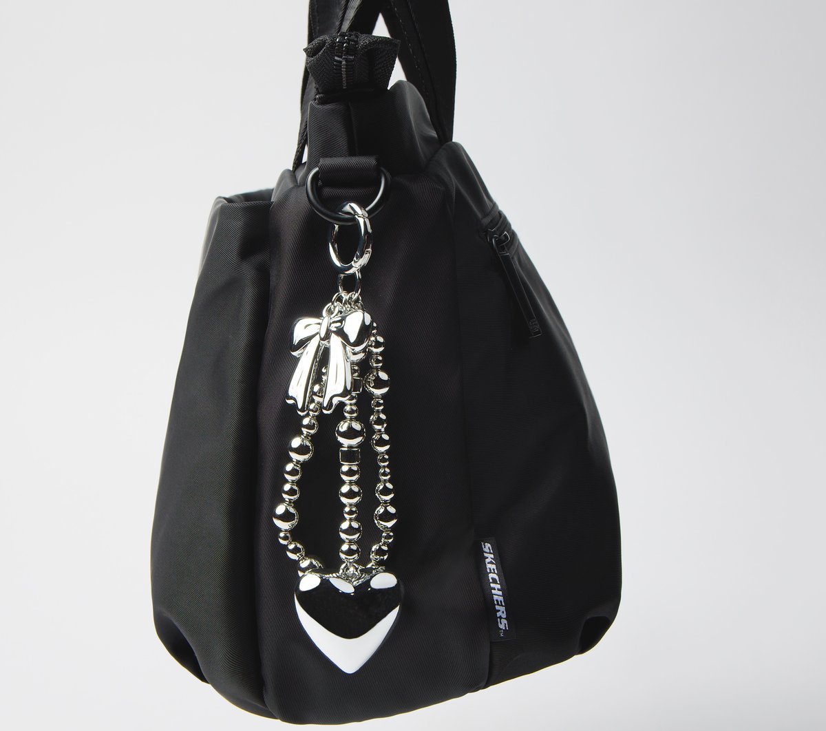Bag Charm - Silver Heart - Image 2